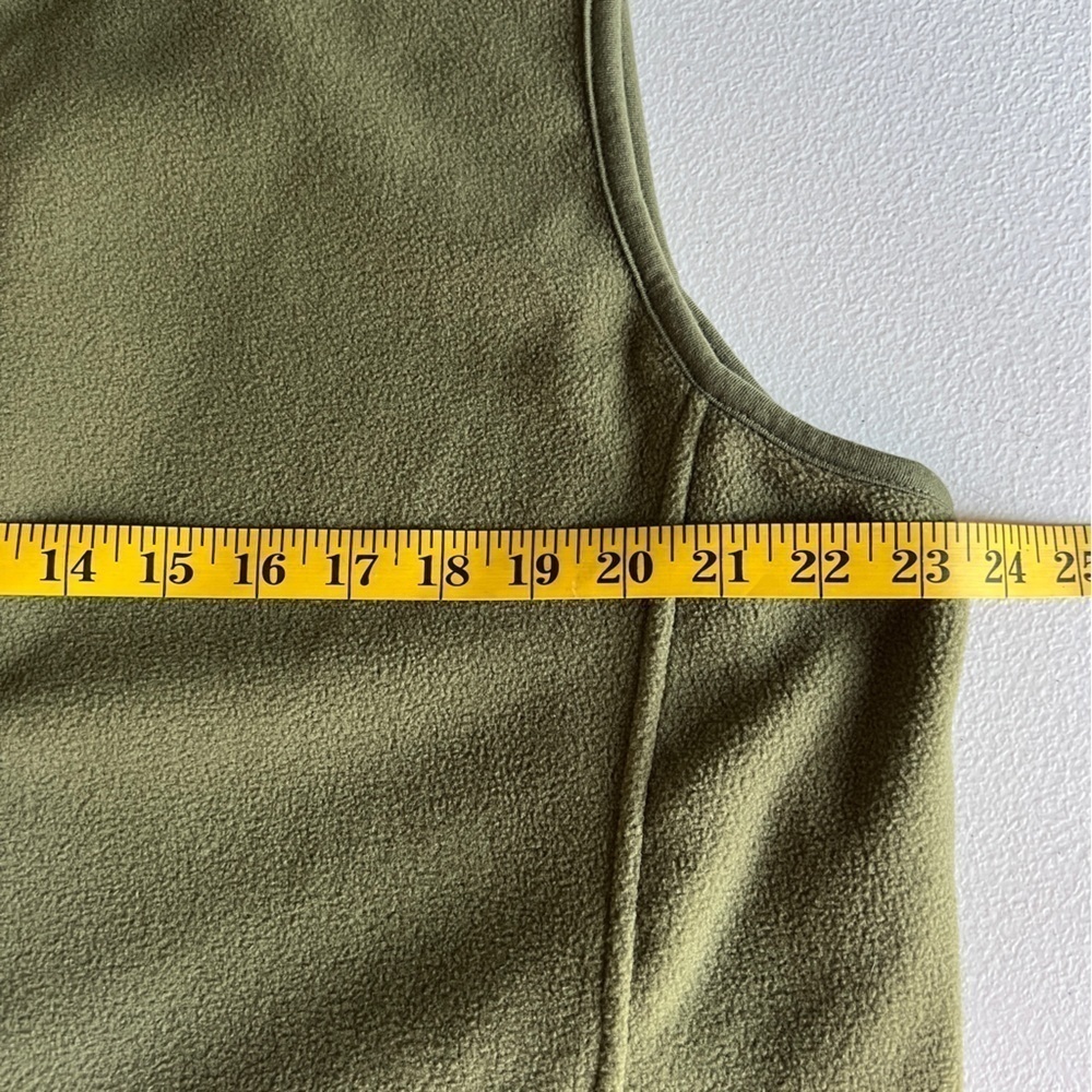 Baxter & Wells Women's Fleece Vest Zip Up Olive Green Pockets Size XL - Picture 7 of 7